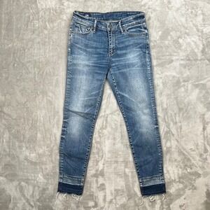 Lucky Brand Womens Jeans Size 2/26 Crop High Rise Distressed Frayed‎ Hem